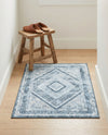 Aegean Elegance Washables Collection Area Rug -  Delos Rectangle Navy Blue  lifestyle 17