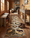 Frontier Trails Collection Area Rug -  Mesa Runner Blue  lifestyle 41