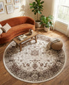Andes Summit Collection Area Rug -  Aconcagua Round Cream  lifestyle 75