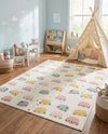 Wonder Tykes Collection Area Rug -  Dazzle Rectangle Ivory  lifestyle 9