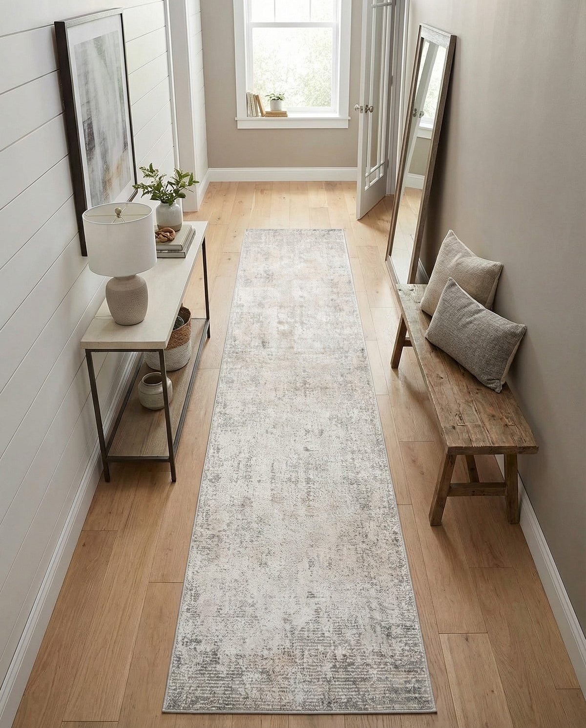 Aegean Elegance Collection Area Rug -  Ithaca Runner Gray  lifestyle 41