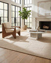 Nordic Loom Geometric Collection Area Rug - Oslo Rectangle Pearl Ivory  lifestyle 63