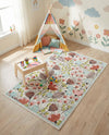 Wonder Tykes Collection Area Rug -  Fantasy Rectangle Ivory  lifestyle 15