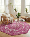 Georgetown Rugs Collection Area Rug - Dupont (Purple) Octagon Purple  lifestyle 65