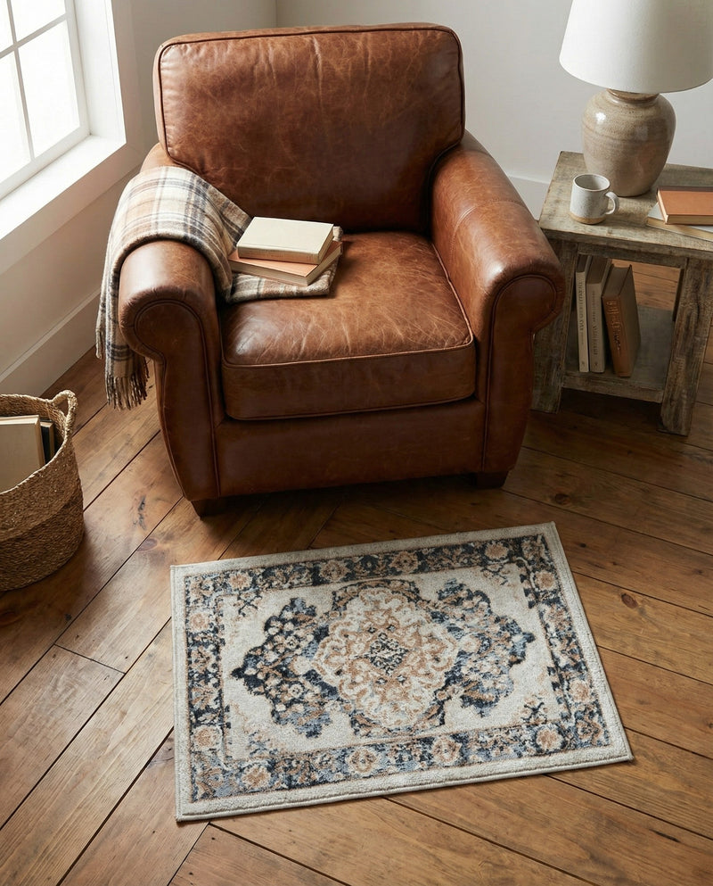 Cambridge Classics Collection Area Rug -  Magdalene (Cream) Rectangle Cream  lifestyle 29