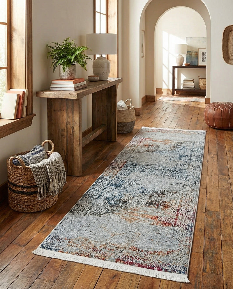Caribbean Breeze Collection Area Rug -  Yucatan Runner Multi  lifestyle 23