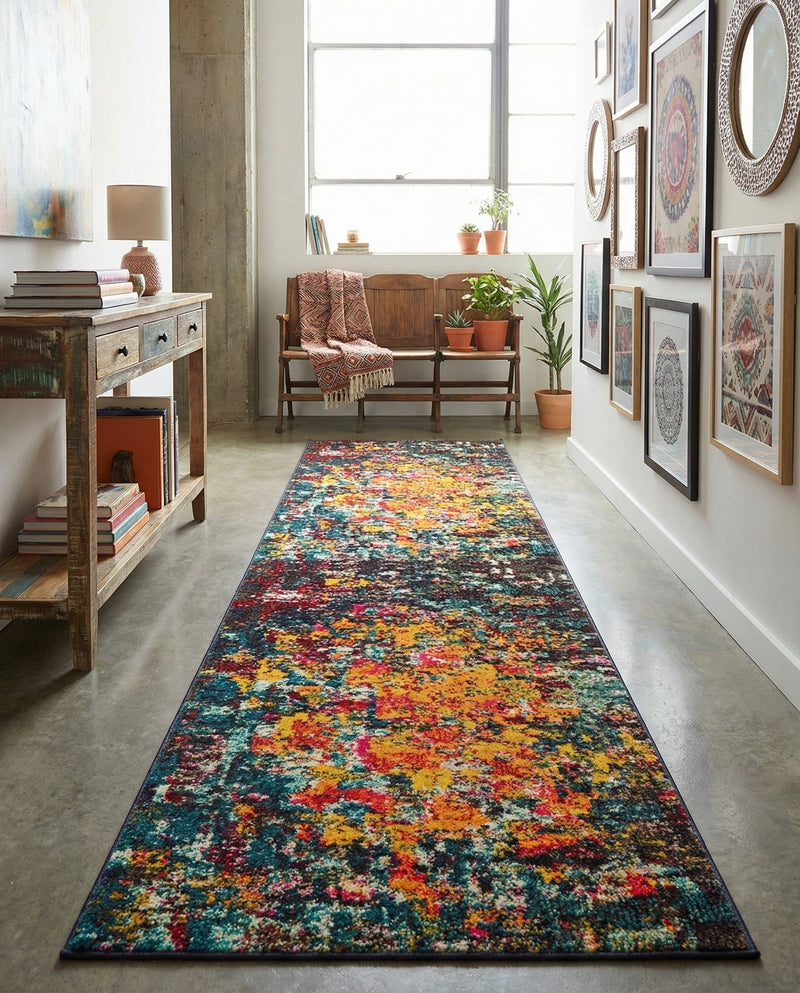 Marrakesh Elegance Collection Area Rug -  Larache Runner Multi  lifestyle 33