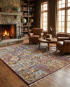 Bazaar Chic Collection Area Rug -  Safi Square Multi  lifestyle 36