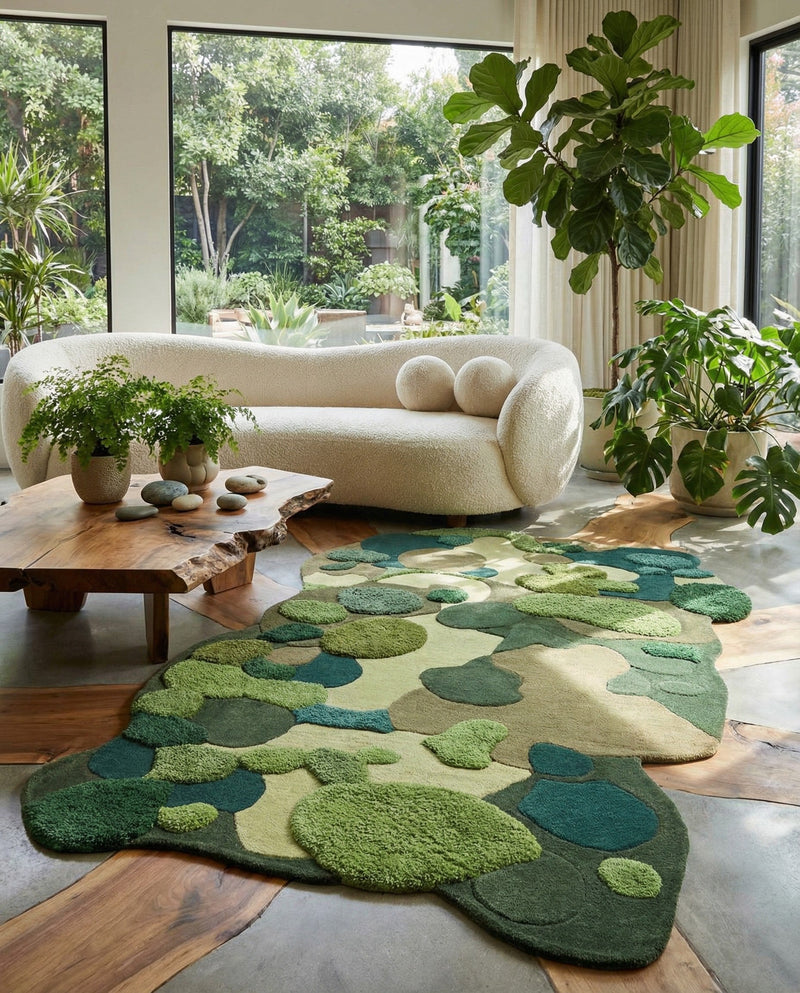 Forest Floor Oasis Collection Area Rug - Willowbrook Rectangle Green  lifestyle 5