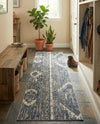 Cascade Range Collection Area Rug - Hood (Blue Gray) Runner Blue Gray  lifestyle 70