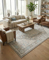 Savannah Series Collection Area Rug - Charleston (Cloud Gray) Rectangle Cloud Gray  lifestyle 12