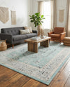 Adriana Terrace Collection Area Rug - Capri (Aqua) Rectangle Aqua  lifestyle 9