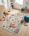 Wonder Tykes Collection Area Rug -  Fantasy Rectangle Ivory  lifestyle 16