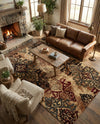 Bistro Lounge Collection Area Rug -  Piccolo Rectangle Beige  lifestyle 18