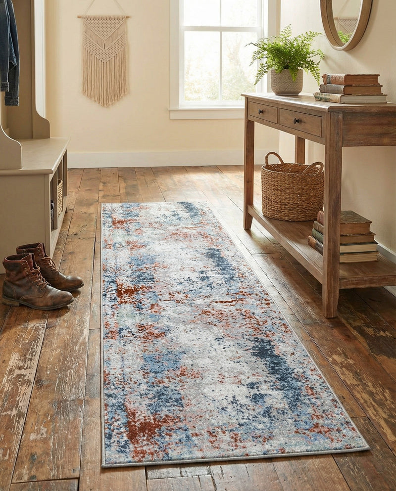 Aegean Elegance Washables Collection Area Rug -  Ithaca Runner Multi  lifestyle 77