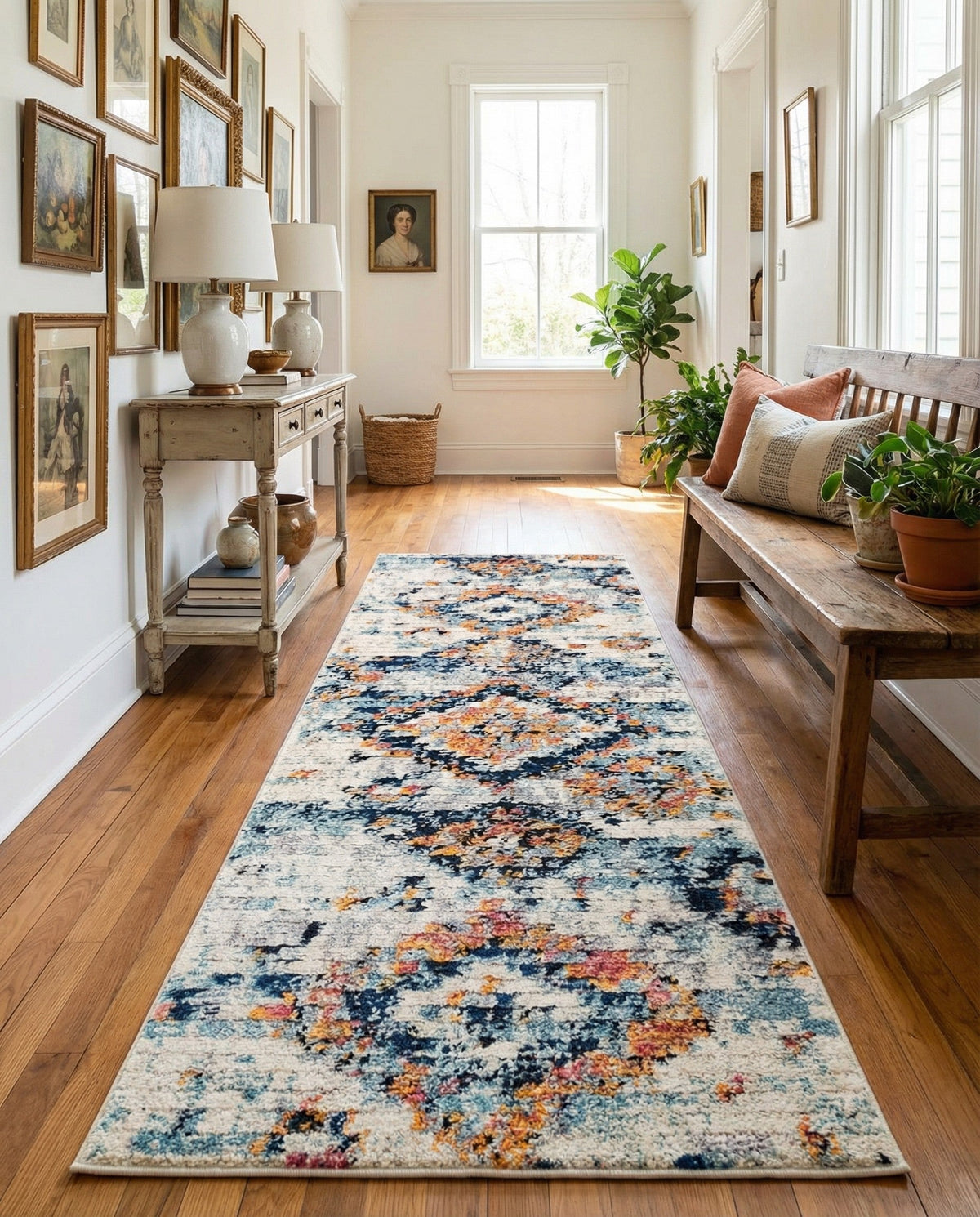 Tangier Treasures Collection Area Rug -  Fez Runner Ivory  lifestyle 82