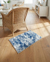 Meadow Breeze Collection Area Rug -  Bluebell Rectangle Navy Blue  lifestyle 38