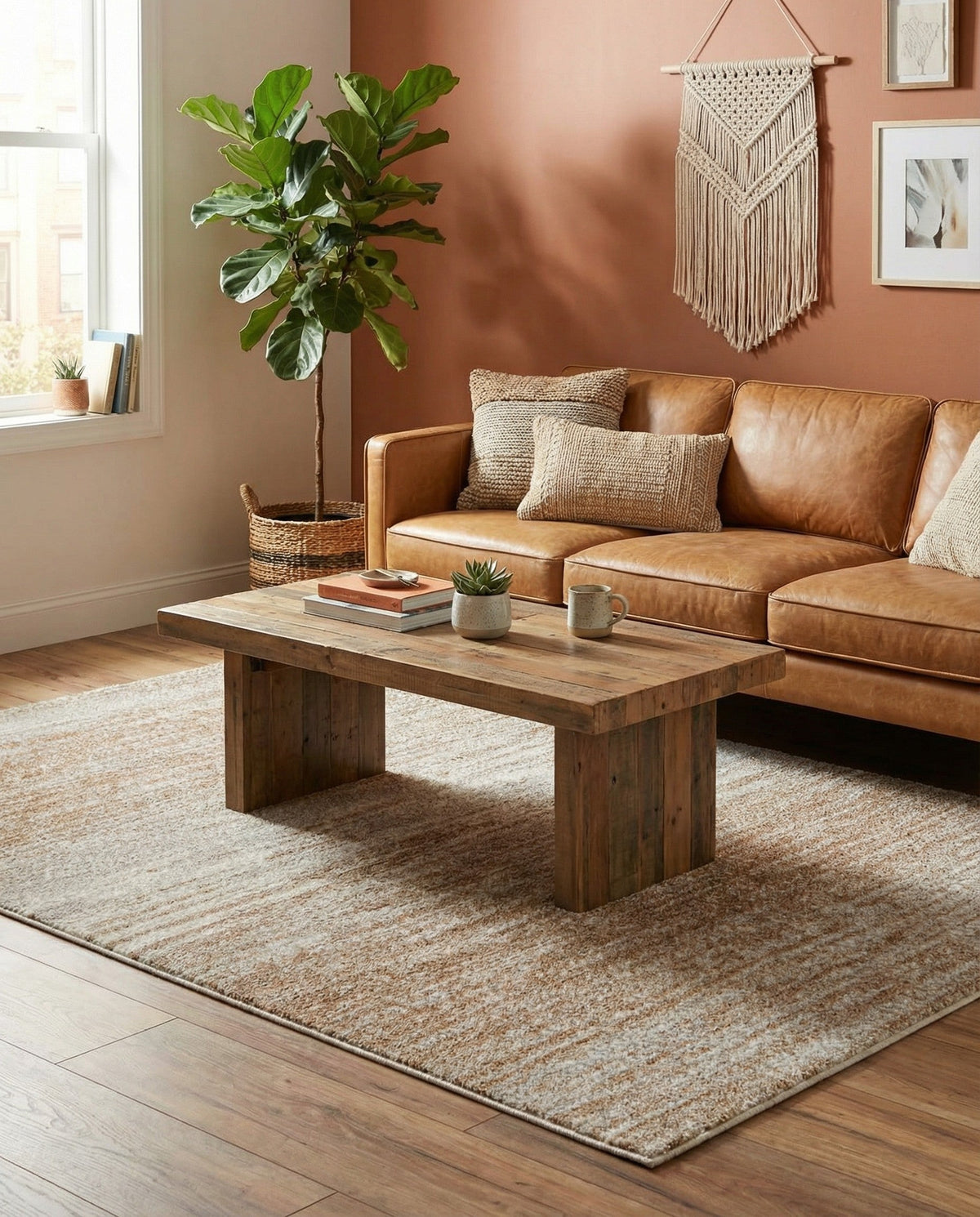Sienna Collection Area Rug -  Verona Rectangle Smokey Taupe  lifestyle 75