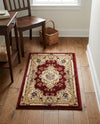 Versailles Elegance Collection Area Rug -  Vincennes Rectangle Red  lifestyle 21