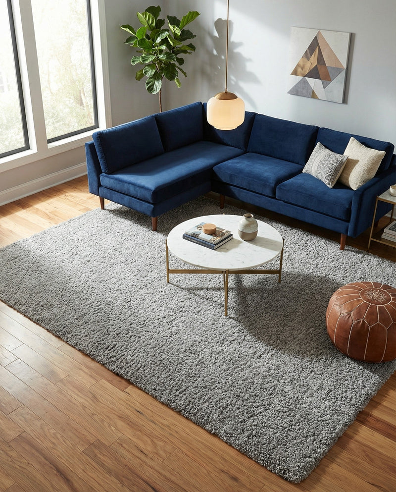 Alpine Plush Collection Area Rug - Verbier Rectangle LGrey  lifestyle 28