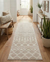 Marrakech Lattice Collection Area Rug - Medina (Beige) Runner Beige  lifestyle 51