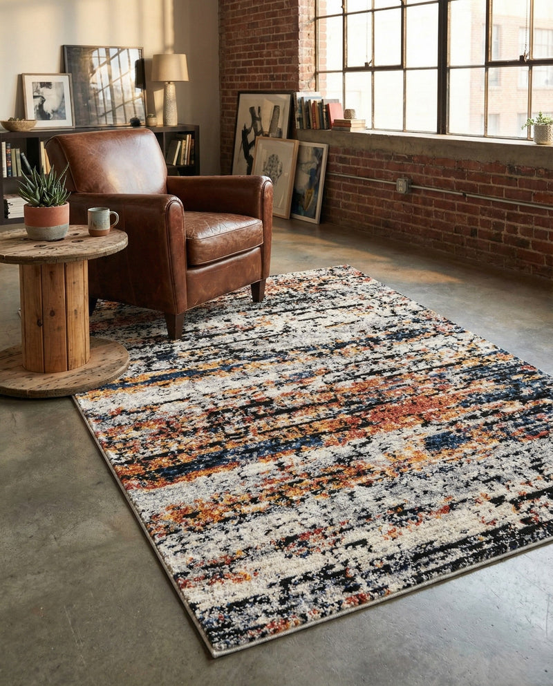 Santa Fe Trails Collection Area Rug -  Chaparral Rectangle Multi  lifestyle 28