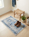 Laguna Sands Collection Area Rug -  Venice Rectangle Royal Blue  lifestyle 35