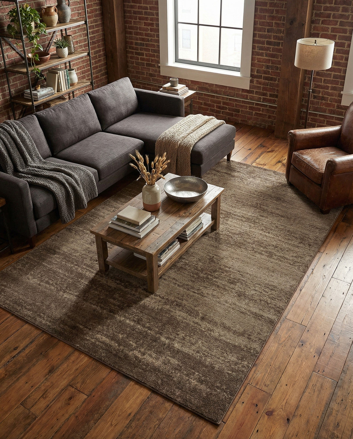 Studio Haven Collection Area Rug -  Gallery (Brown) Rectangle Brown  lifestyle 16
