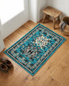 Tabriz Tapestries Collection Area Rug - Azerbaijan (Turquoise) Rectangle Turquoise  lifestyle 11