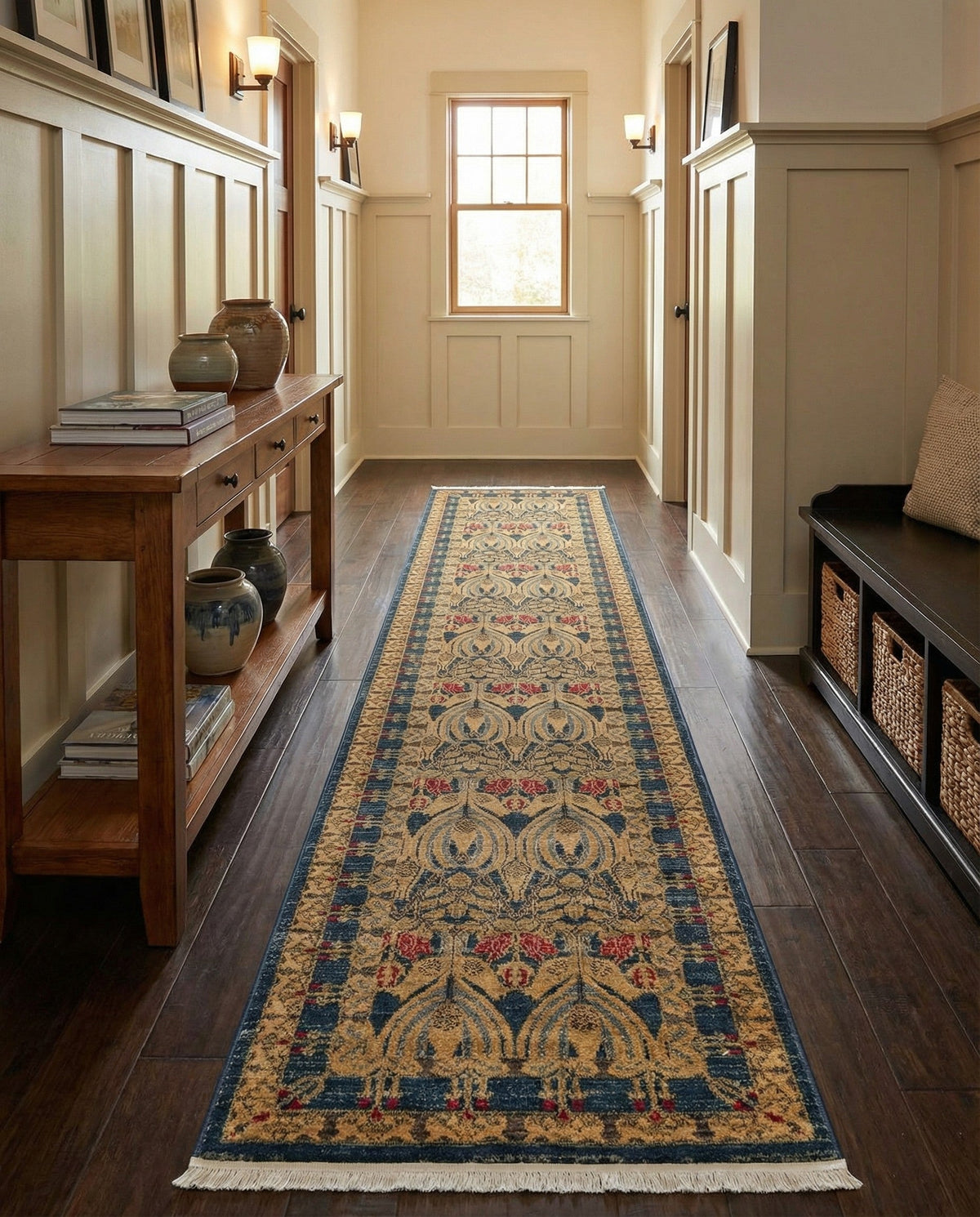 Chelsea Elegance Collection Area Rug -  Brompton (Navy Blue) Runner Navy Blue  lifestyle 136