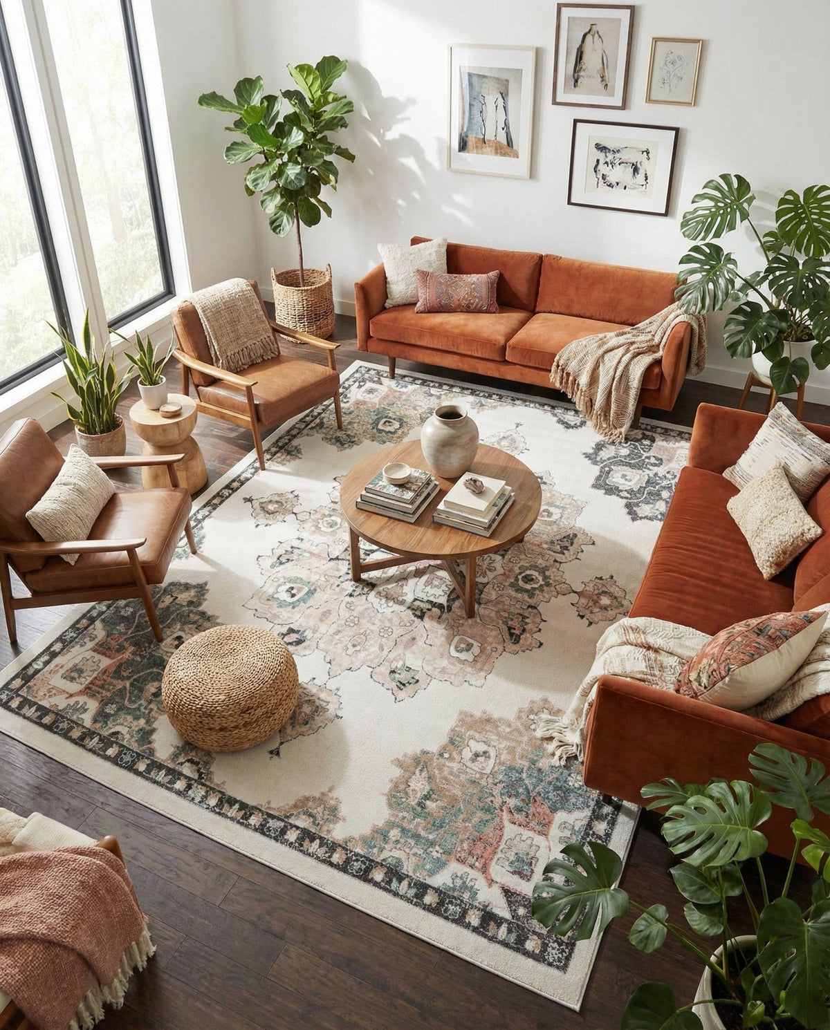 Beverly Grove Collection Area Rug - Melrose (Ivory) Rectangle Ivory  lifestyle 19