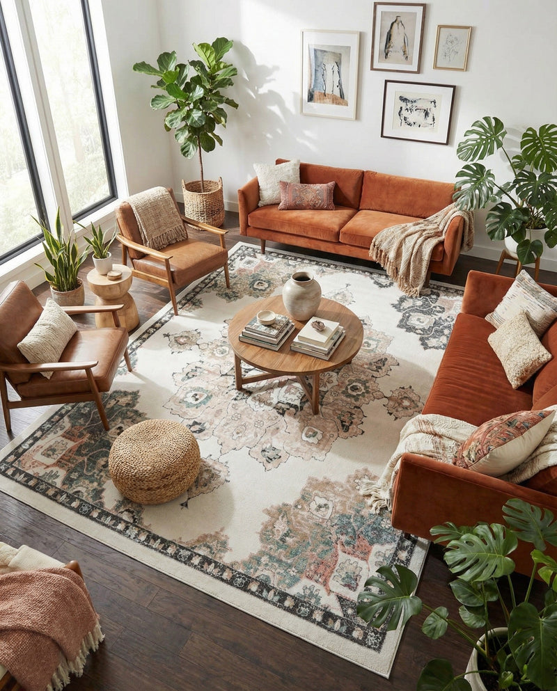 Beverly Grove Collection Area Rug - Melrose (Ivory) Rectangle Ivory  lifestyle 19