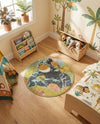 Wonder Tykes Collection Area Rug -  Dynamo Round Multi  lifestyle 37
