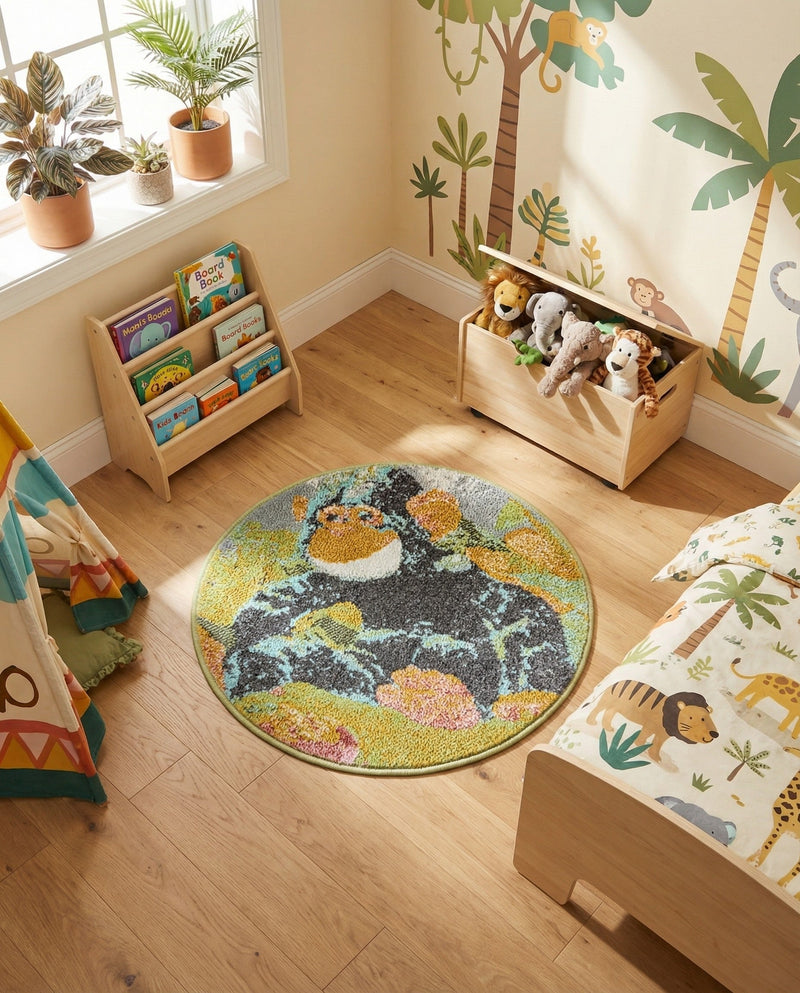 Wonder Tykes Collection Area Rug -  Dynamo Round Multi  lifestyle 37