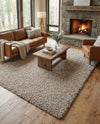Plush Oasis Collection Area Rug - Serenity (Taupe) Rectangle Taupe  lifestyle 35