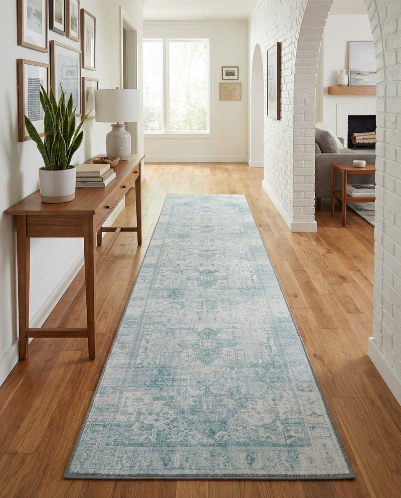 Heritage Elegance Collection Area Rug -  Windsor (Ivory) Runner Ivory  lifestyle 39