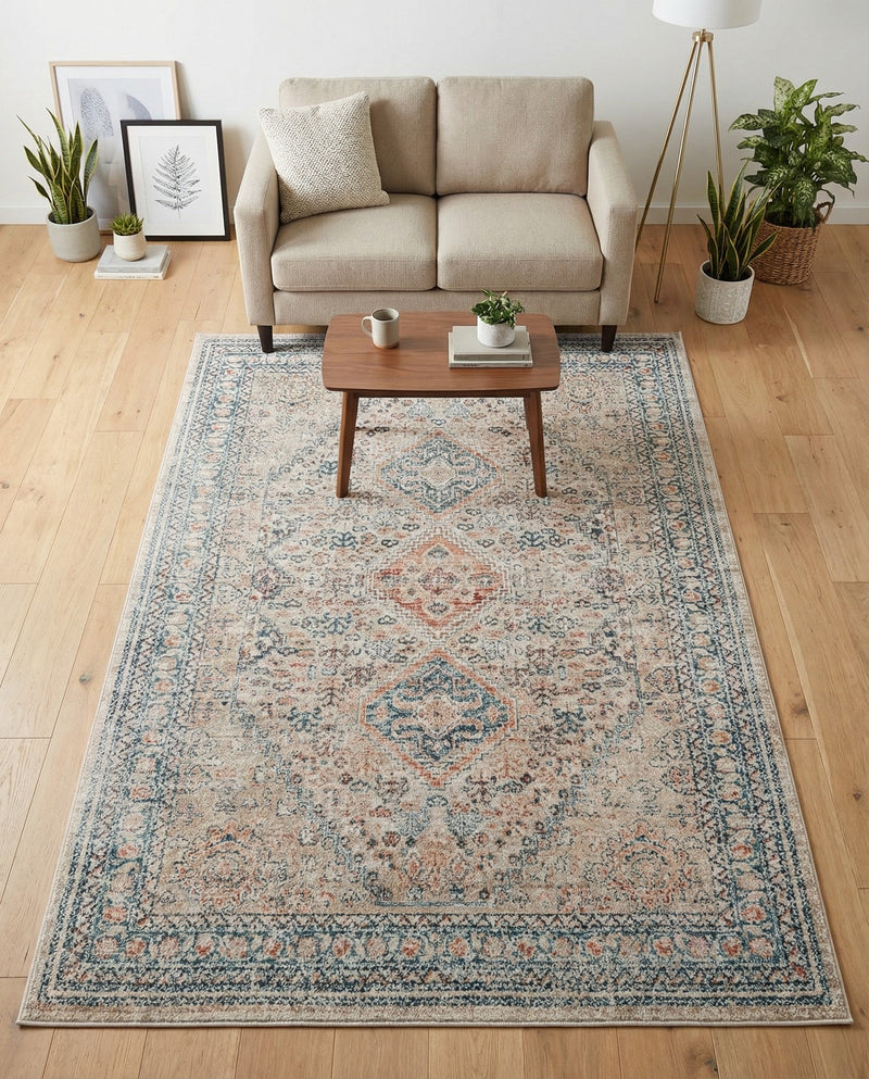Coastal Haven Collection Area Rug -  Harborview Rectangle Multi  lifestyle 35
