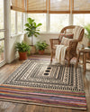 Thar Cotton Collection Area Rug -  Kovalam Rectangle Multi  lifestyle 18