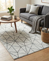 Garden Maze Retreat Collection Area Rug -  Arborlane Rectangle White  lifestyle 11
