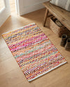 Zigzag Marina Collection Area Rug - HarborStripes Rectangle Multi  lifestyle 47