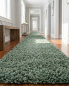 Alpine Plush Collection Area Rug -  Cortina (Sage) Runner Sage  lifestyle 54