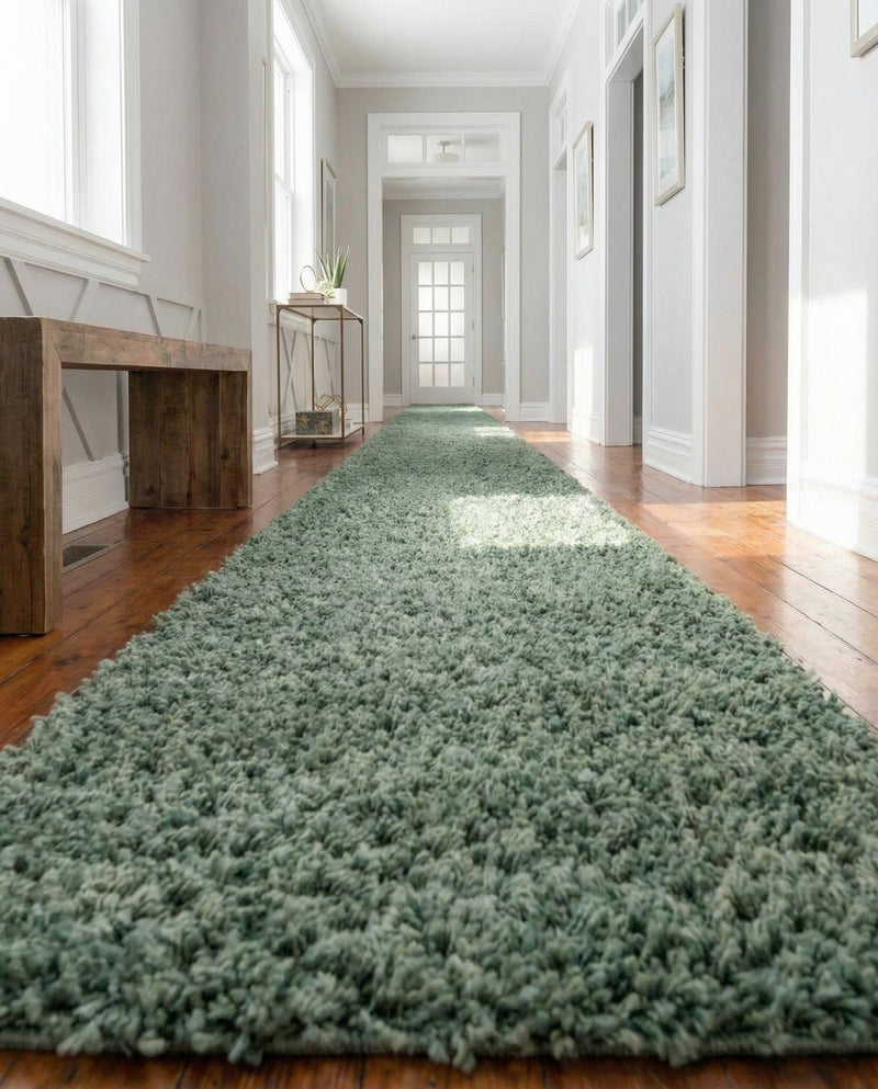 Alpine Plush Collection Area Rug -  Cortina (Sage) Runner Sage  lifestyle 54