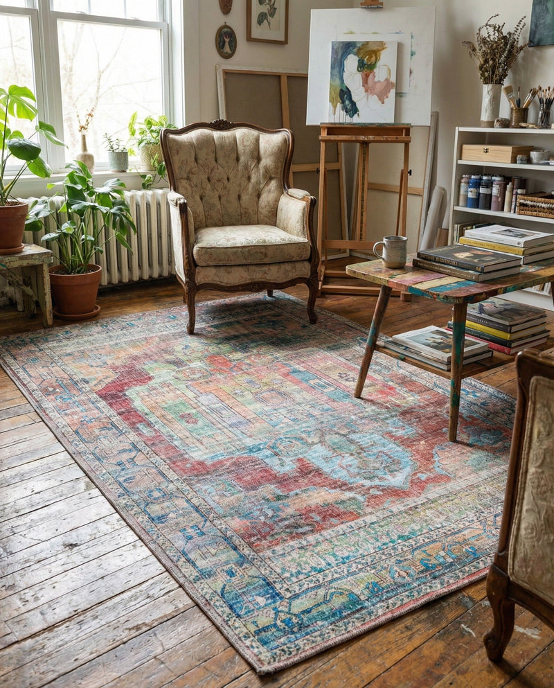 Zahara Oasis Collection Area Rug - Sahara Rectangle Multi  lifestyle 43