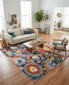 Meadow Breeze Collection Area Rug -  Daffodil Square Multi  lifestyle 69