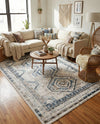 Savannah Elegance Collection Area Rug -  Tybee (Gray Blue) Rectangle Gray Blue  lifestyle 14