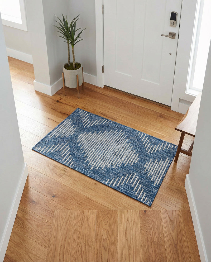 Urban Terrace Collection Area Rug -  Chelsea (Blue) Rectangle Blue  lifestyle 5