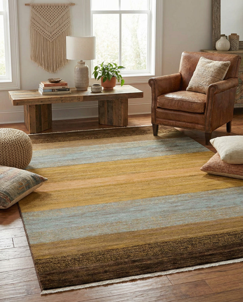 Zagros Oasis Collection Area Rug -  Mehran Rectangle Multi  lifestyle 17