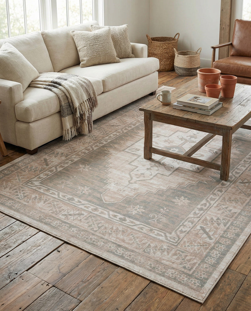 Savannah Series Collection Area Rug -  Augusta (Mink) Rectangle Mink  lifestyle 27