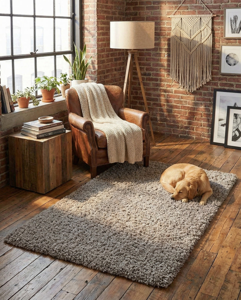 Plush Oasis Collection Area Rug - Serenity (Cloud Gray) Rectangle Cloud Gray  lifestyle 37