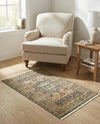 Ottoman Elegance Collection Area Rug - Sultan Rectangle Blue  lifestyle 56